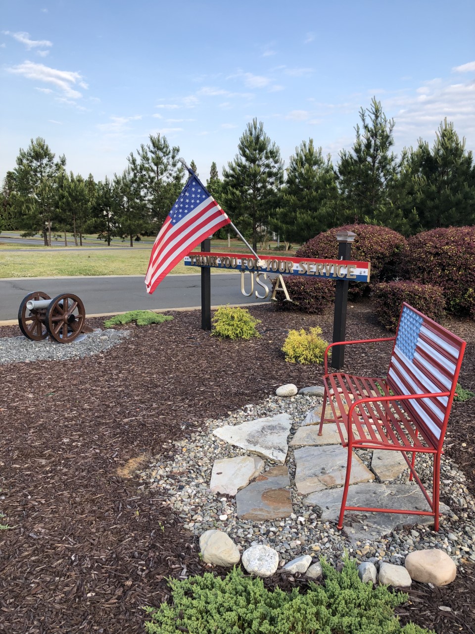 A small veterans tribute park in South Carolina.